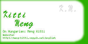 kitti meng business card